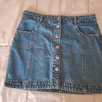 Gonna in jeans blu
