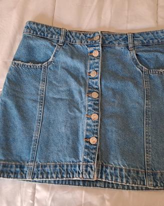 Gonna in jeans blu