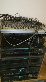 Impianto Hi-Fi technics con mixer audio