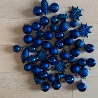 Set 50 decorazioni per Albero di Natale Blu