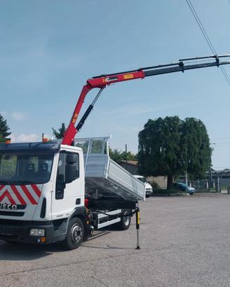 Iveco Eurocargo 80E18 E5 gru e ribaltabile