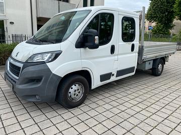 PEUGEOT BOXER DOPPIA CABINA 7 POSTI cassone fisso