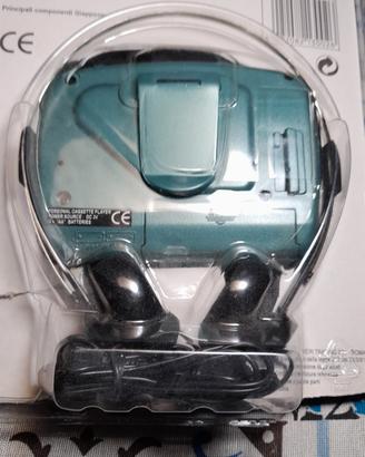 walkman cassette con cuffie