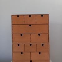 mini cassettiere in legno