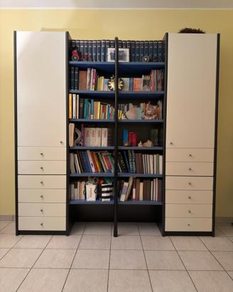Libreria vintage componibile Zalf