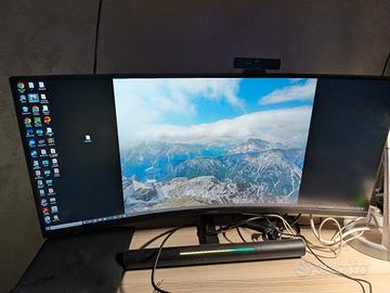 monitor Huawei Mateview GT 34 curvo con soundbar