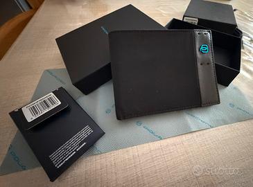 Portafoglio Piquadro uomo pelle  nero originale