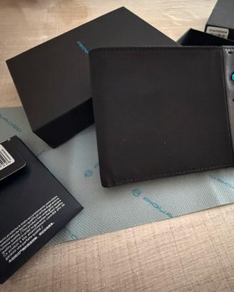 Portafoglio Piquadro uomo pelle  nero originale