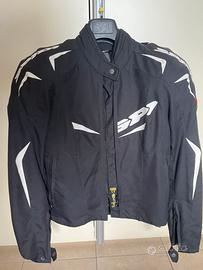 Giacca moto donna in tessuto doppio strato