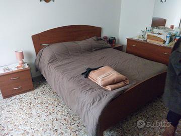 camera matrimoniale laminato ciliegio completa 