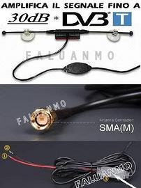 Antenna tv digitale terrestre auto amplificata