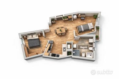 Trilocale con box auto - Spese incluse