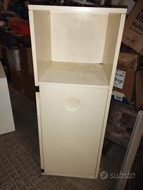 mobile a colonna un'anta 3 ripiani con vano superi