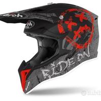 Casco Airoh Wraap Smile Red Matt