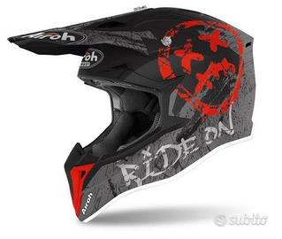 Casco Airoh Wraap Smile Red Matt