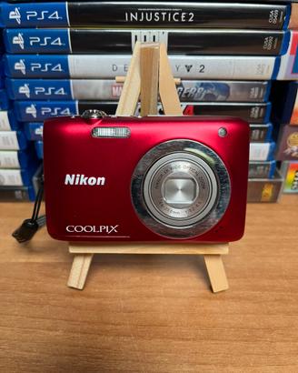Nikon Coolpix S2600 + Batteria e cavo USB Rossa 📸