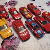 9 Burago Bburago Ferrari scala 1/43 macchinine old
