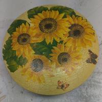 Scatola tonda in legno