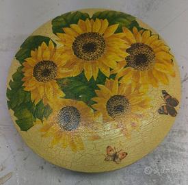 Scatola tonda in legno