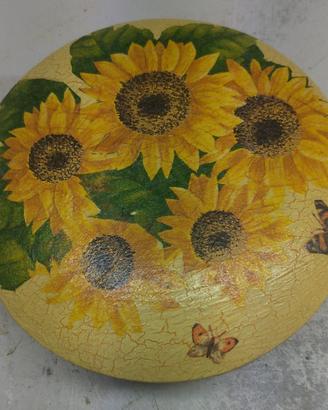 Scatola tonda in legno