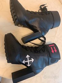 Stivali neri Off- white mod. CST-200 outsole unit