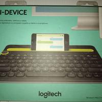 Tastiera Logitech Bluetooth Multi-Device k480