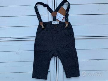 Pantaloni Bambino Zara 6-9 mesi 74cm Grigio
