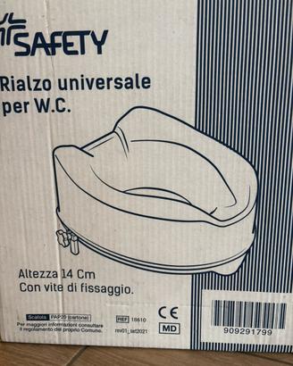 Rialzo universale per WC NUOVO marca Safety