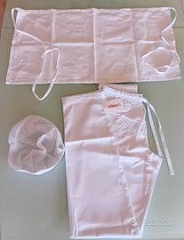 Set divisa  donna  pantalone S grembiule cuffia
