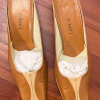 Scarpe con tacco in vero cuoio made in italy vinta