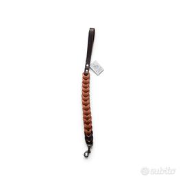 Guinzaglio cuoio e nylon marrone 60 cm