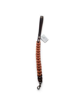 Guinzaglio cuoio e nylon marrone 60 cm