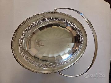 Cestino vintage in argento placcato EPNS