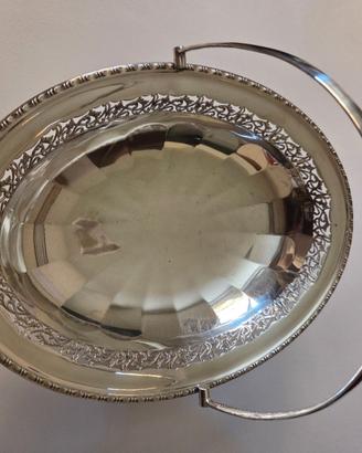 Cestino vintage in argento placcato EPNS