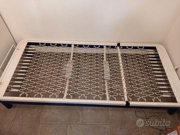 rete per letto singolo più materasso