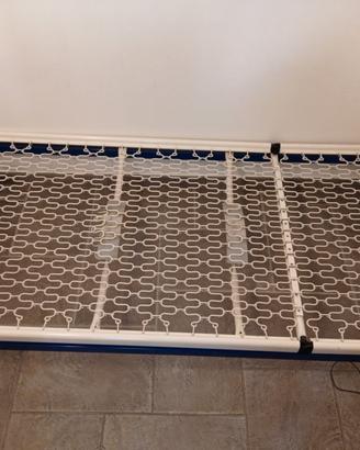 rete per letto singolo più materasso