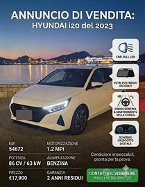Hyundai i20 1.2 MPI (2023) - 86 CV - Full Option