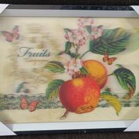 Quadro frutti in stile 3D