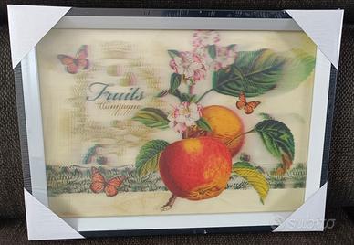 Quadro frutti in stile 3D