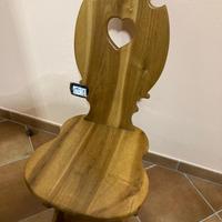 Sedie cuore tirolesi