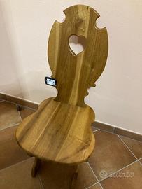 Sedie cuore tirolesi