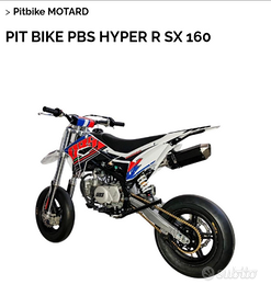 Pit bike Motard PBS Pagamento con PayPal, satispay