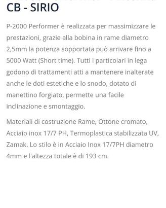 Antenna baracchino 