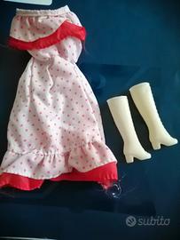 Vestito barbie polka anni 80