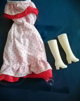 Vestito barbie polka anni 80