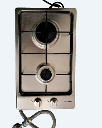 Jollynox Piano cottura gas 2 zone inox 30 cm
