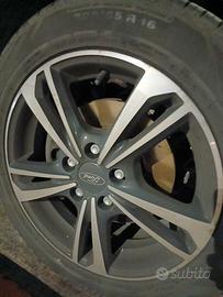 4 cerchi in lega 16 Ford originali con gomme Focus