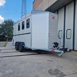 Trailer van trasporto cavalli 4 posti