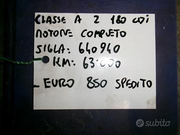 Motore mercedes classe a 180 cdi tipo 640940