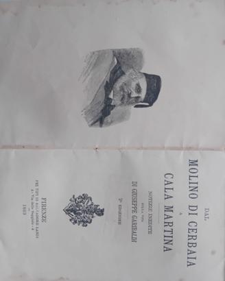 libro Dal molino  di carbaia  a cala Martina 1889